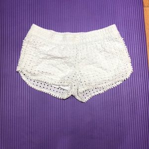 White Eyelet Shorts!
